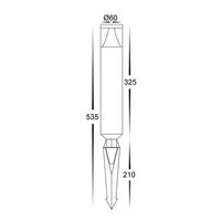 Divad Aluminium Black LED Garden Spike Light
