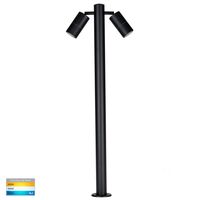 Tivah Black TRI Colour Double Adjustable LED Bollard Light