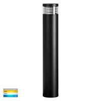 Maxi 600 Black Louvred LED Bollard Light