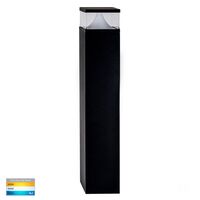 Divad 600mm Black Square LED Bollard Light