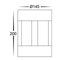 Pelare Black LED Pillar Light