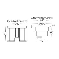 Split 316 Stainless Steel 3w RGBW LED Inground Light