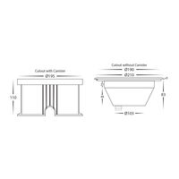 Split 316 Stainless Steel 12w RGBW LED Inground Light