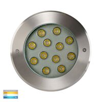 Split 316 Stainless Steel TRI Colour 12w LED Inground Light