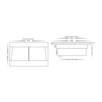 Split 316 Stainless Steel TRI Colour 18w LED Inground Light