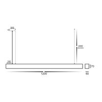 Proline 6070 Black LED Pendant