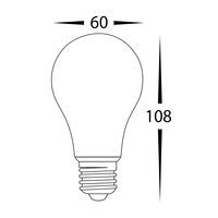 A60 240v LED Filament Globe