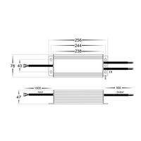 200W Weatherproof Dimmable LED Driver