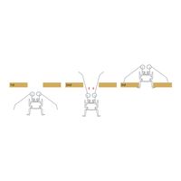 Deep Black Recessed Anti Glare Winged Aluminium Profile