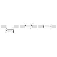 Large Deep Square Winged Aluminium Profile