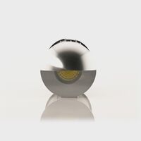 Elite Silver Aluminium LED Wall or Step Light with Eyelid