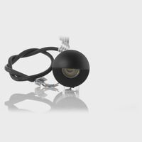 Mini Ollo Black LED Step Light with Eyelid