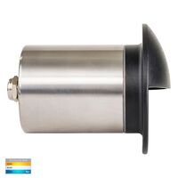 Ollo Black TRI Colour LED Step Light With Eyelid