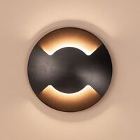 Viale Graphite Coloured Brass TRI Colour LED Double Driveway Light