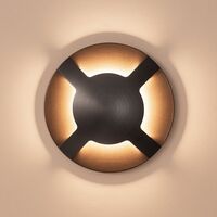 Viale Graphite Coloured Brass TRI Colour LED Four Way Driveway Light