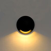 Dome Black Aluminium One Way LED Deck Lights