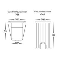 Elite Black Aluminium LED Deck or Inground Lights