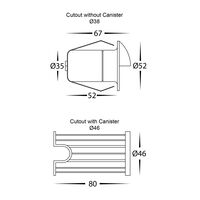 Elite Black Aluminium LED Wall or Step Light with Eyelid
