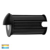 Elite Black Aluminium LED Wall or Step Light with Eyelid