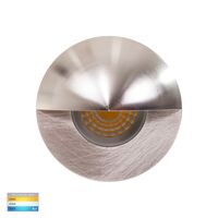 Elite Silver Aluminium LED Wall or Step Light with Eyelid