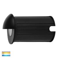 Elite Black Aluminium LED Wall or Step Light with Eyelid