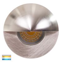 Elite Silver Aluminium LED Wall or Step Light with Eyelid
