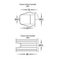Elite Silver Aluminium LED Wall or Step Light with Eyelid
