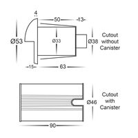 Mini Ollo Copper LED Step Light with Eyelid