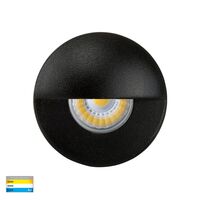 Mini Ollo Black LED Step Light with Eyelid