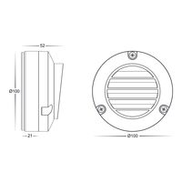 Pinta 316 Stainless Steel Louvered Step Lights