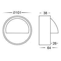 Pinta 316 Stainless Steel Step Lights with Large Eyelid