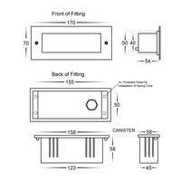 Bata 316 Stainless Steel 6w LED Brick Light
