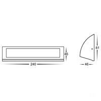 Taso 10w Black TRI Colour LED Step Light