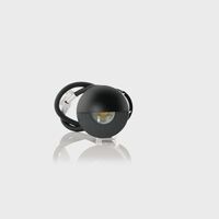 Elite Black Aluminium LED Wall or Step Light with Eyelid