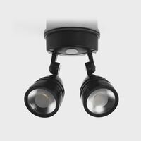 Focus Polycarbonate Black Double Adjustable Spot Light With Sensor