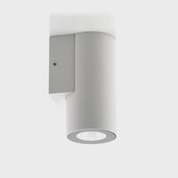 Aries Aluminium White Fixed Down LED Wall Light