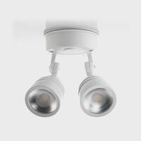 Focus Polycarbonate White Double Adjustable Spot Light