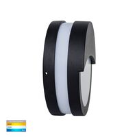 Roto Black LED Bunker Light with Eyelid