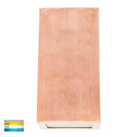 Taper Copper TRI Colour LED Wedge Wall Light