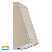 Taper 316 Stainless Steel TRI Colour LED Wedge Wall Light