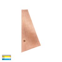 Taper Copper TRI Colour LED Wedge Wall Light