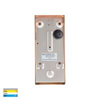 Taper Copper TRI Colour LED Wedge Wall Light