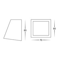 Taper White Wedge Step Light