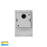 Quadru Square White TRI Colour Fixed Down LED Wall Light