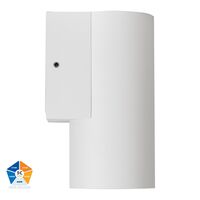 Aries Aluminium White Fixed Down LED Wall Light