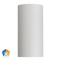 Aries Aluminium White Fixed Down LED Wall Light