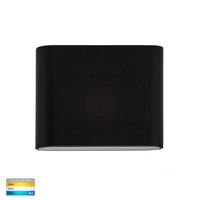 Lisse Black Up & Down TRI Colour LED Wall Light