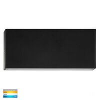Essil Black Fixed Down LED Wall Light
