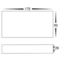 Essil White Up & Down LED Wall Light