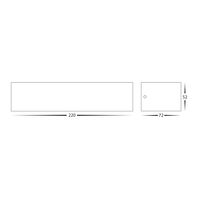 Siena White LED Up & Down Wall Light